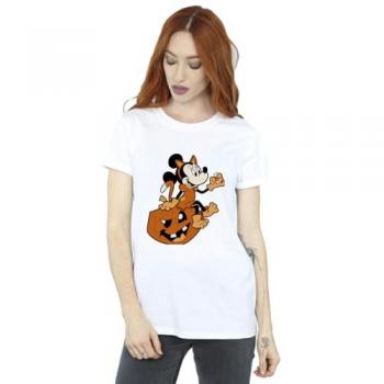 Tee Bianca XL Donna: Mickey Mouse, Minnie, Halloween e Natale