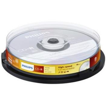 Pack CD‑R 10 × – Philips CR7D5NB10 – 700 Mo – Support de stockage