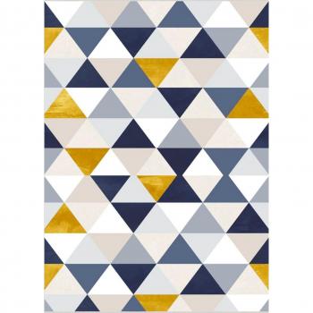 Tapis d'intérieur triangulaire 120 x 180 cm