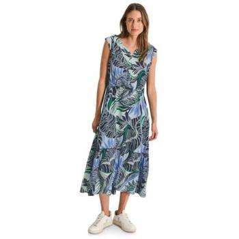 Robe d'été à imprimé floral Cecil Femme Bleu XXL
