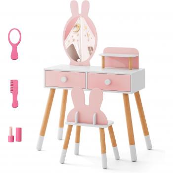 Coiffeuse Magique avec Oreilles de Lapin