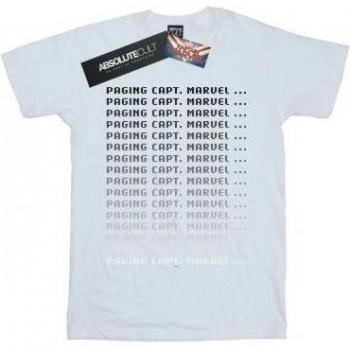 T-Shirt in Cotone Captain Marvel per Bambine