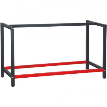 Support de travail 150 cm acier anthracite rouge