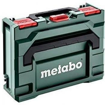 Caja de herramientas verde y roja Metabo