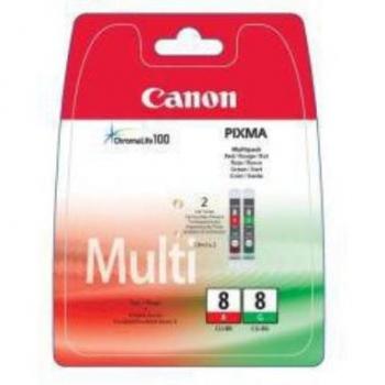 Cartouche Duo RGB Canon CLI‑8 (Rouge/Vert)