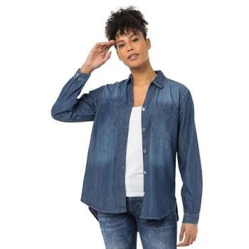 CIPO & BAXX Baumwolljeansbluse in Blau