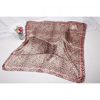 Bufanda de Satén para Mujer 90x90cm Estampado de Leopardo