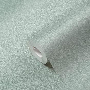 Papel pintado decorativo verde agua y gris