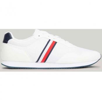 Tommy Hilfiger FM0FM04958 Lo Runner Mix sneakers hommes blanc 44