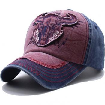 Casquette noire style ancien club brodée