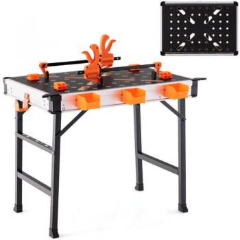 Établi de garage pliant avec accessoires