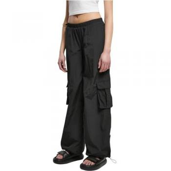 Urban Classics Damen Cargo Pants aus Crinkle-Nylon