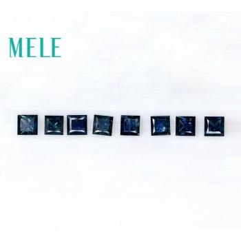 Cuarzo Azul: Zafiro natural 0,5 ct – 2–2,5 mm en forma cuadrada