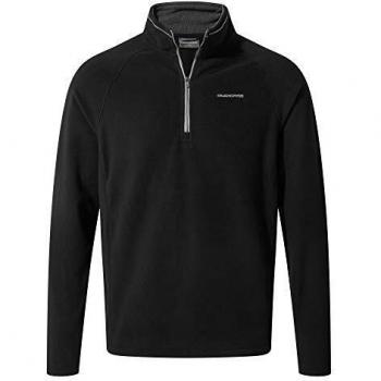 Craghoppers Herren Fleecejacke Corey Halbzip Schwarz 3XL