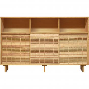 Buffet en bois naturel 180x113x35 cm