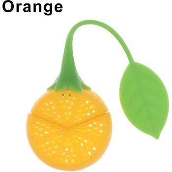 Colador de té malla fina y diseño de limón pequeño