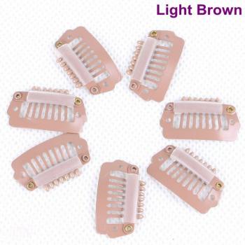 Xuchang Harmony 60 Pieces 2.3cm 7 Teeth Stainless Steel Silicone Snap Clips for Hair Extensions