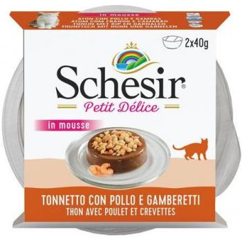 Schesir Multipack de Atún con Pollo y Gambas para Gatos