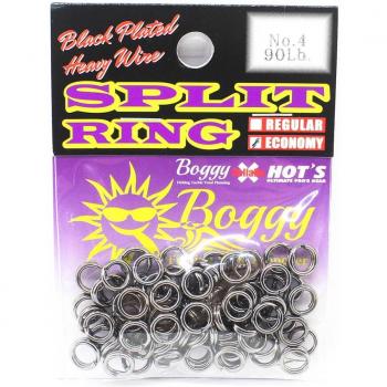 Nero Boggy Split Ring – Economico 90lb, 4 x 75 pezzi