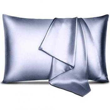 Silk Pillowcase 100% Mulberry, 600 Thread Count, Hypoallergenic, Dual Sides, 19 Momme