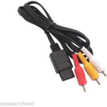 Cable de conexión AV para N64, GameCube y SNES de 1,8 m