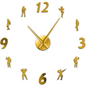 Frameless Gym Clock DIY Modern Design for Workout Spaces