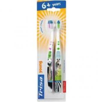 Brosse à dents pour enfants TRISA duo 2 pièces