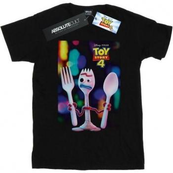 Disney Toy Story 4 Forky Poster Shirt – Black, Youth 5‑6