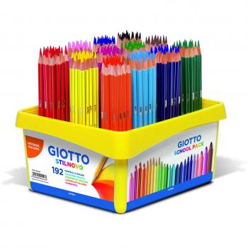 Set de 192 Lápices de Colores Giotto Stilnovo para Uso Escolar