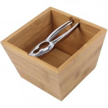 Casse-noix avec bol Ambiance Nature 16 cm naturel