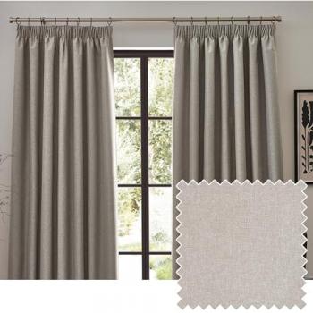 Dawn Linen 100% Blackout Pencil Pleat Curtains