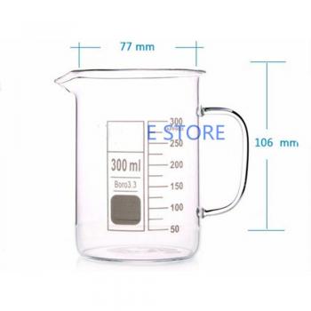 Bécher en verre 300mL pour laboratoire chimique