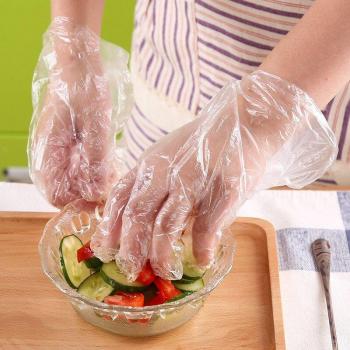 Heavy-Duty Clear Disposable Gloves for Restaurant and Cleaning (200/100pcs)