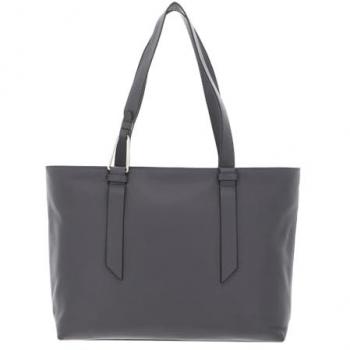 Coccinelle Grey Pebbled Leather Handbag