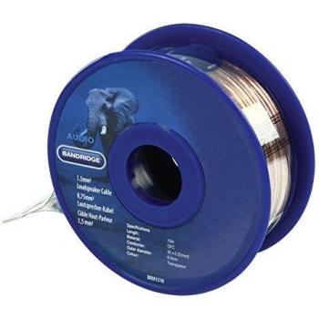 Cable de audio Bandridge BRM1510, 10 m, transparente