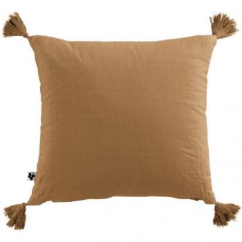 Coussin décoratif Gaïa 40x40 cm avec pompons