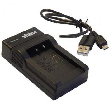 Chargeur USB VHbw pour Canon LP‑E6/LP‑E6N – Indicateur de niveau de charge