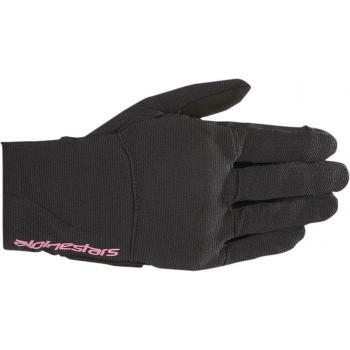 Gants moto femme Alpinestars 4W reef black and fuchsia
