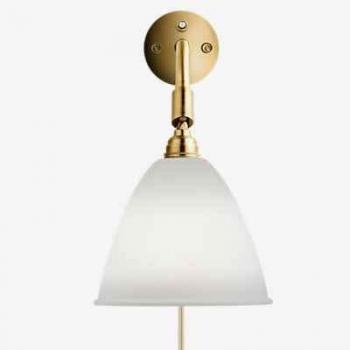 Lumière Murale BL7‑Gubi en Laiton Argenté