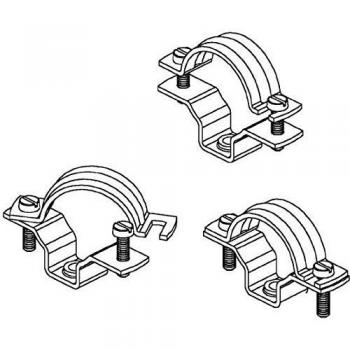 Kabelhalter Niedax SAS 20 V mit Schraubmechanismus (D19–21 mm) – passivierte Oberfläche