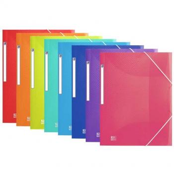CARPETA A4+ GOMAS Y SOLAPA OXFORD URBAN PLASTICO TRANSLUCIDO