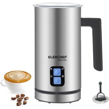 BioloMix MF600 4 in 1 Montalatte, Spumante di Latte e Caffè, Riscaldatore Automatico 500W Argento