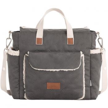 Bolso Maternal Pack Bebé Gris 16x43x37 cm