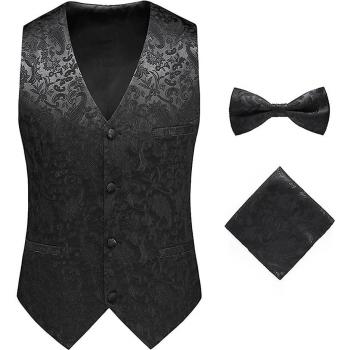 Conjunto Formal de Chaleco y Pajarita para Hombre