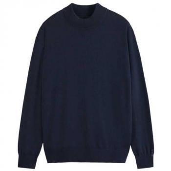Scotch & Soda Strickpullover mit Stehkragen Modell 'CORE', Größe L