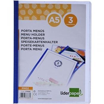Porta-menu A5 com 3 Compartimentos