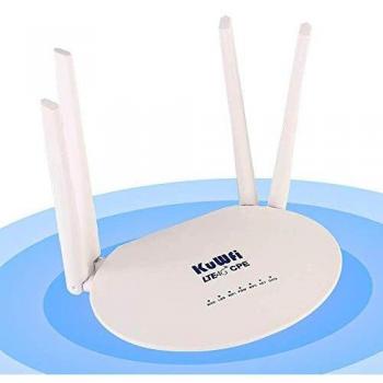 KuWFi Leistungsstarker 4‑Fach-Antenne Router