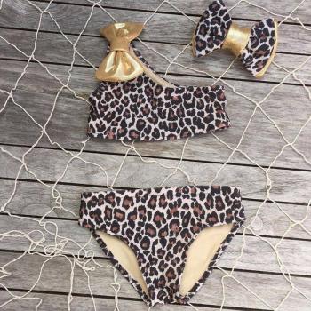 Kinderleopard Bikini‑Set (Badeanzüge) – 3x Freundlich