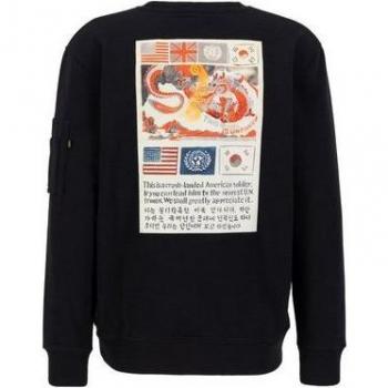 Alpha Industries USN Blood Chit 3XL Black Sweatshirt for Men