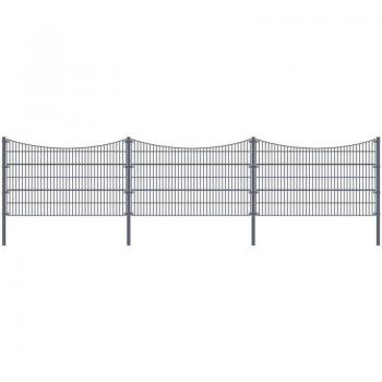 Home Deluxe Recinzione Valle Antracite 160x50m con palo angolare